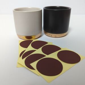 Match Holder Cups - Built In Striker - Black White Gold 2.5 in